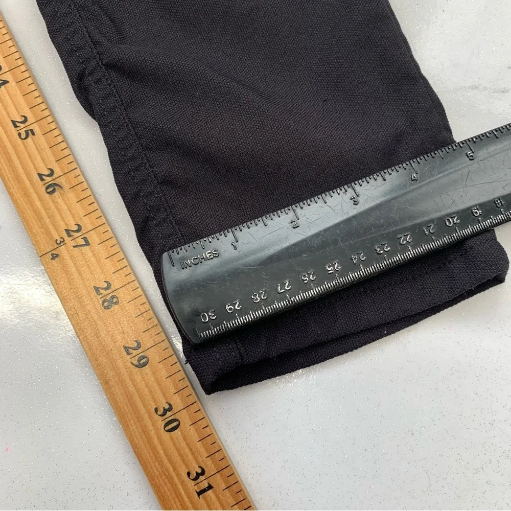 Prana Pants Woman 10 Black Skinny  Stacked Stretch Casual Work Gothic‎ Grunge - Picture 9 of 9